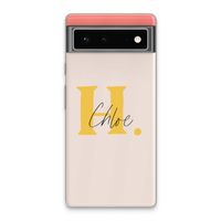 Amber Script: Google Pixel 6 Transparant Hoesje