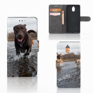 Nokia 3.1 (2018) Telefoonhoesje met Pasjes Honden Labrador