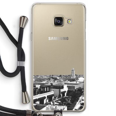 Marrakech Skyline : Samsung Galaxy A3 (2016) Transparant Hoesje met koord