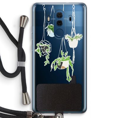 Hang In There: Huawei Mate 10 Pro Transparant Hoesje met koord