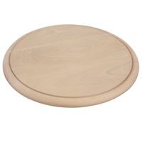 Houten serveerplankjes rond 25 cm - Serveerplanken - thumbnail