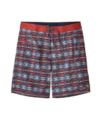 Patagonia Wavefarer Boardshorts 19 Inch Zwembroek Heren Shorts Coast Highway Multi: Sumac Red 32