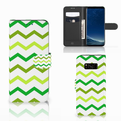 Samsung Galaxy S8 | Telefoon Hoesje | Zigzag Groen