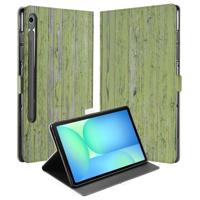 Tablet Book Case Green Wood Samsung Galaxy Tab S10 FE | Tab S9 FE