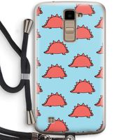Dinosawrr: LG K10 (2016) Transparant Hoesje met koord