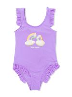 Palm Angels Kids maillot de bain à volants - Violet - thumbnail