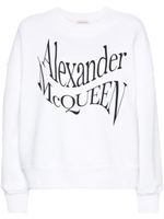 Alexander McQueen sweat en coton à logo imprimé - Blanc - thumbnail