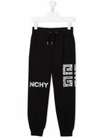 Givenchy Kids pantalon de jogging à logo 4G imprimé - Noir