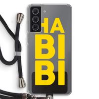 Habibi Majorelle : Samsung Galaxy S21 FE Transparant Hoesje met koord