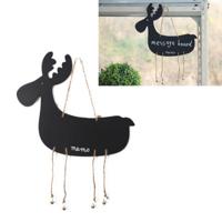 Herten vorm Creative opknoping dubbelzijdig zwart witte Message Board opknoping houten Creative bericht Blackboard Home Decoratie hout ambachten