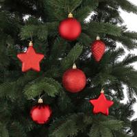House Of Seasons kerstboom decoratie kunststof rood 40 stuks