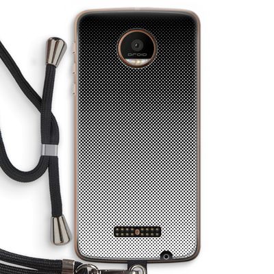 Musketon Halftone: Motorola Moto Z Force Transparant Hoesje met koord