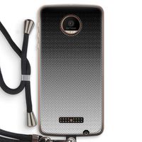 Musketon Halftone: Motorola Moto Z Force Transparant Hoesje met koord