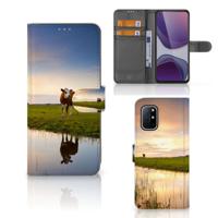 OnePlus 8T | Telefoonhoesje | Met pasjeshouder | Koe