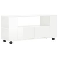 The Living Store TV-meubel - Trendy - TV-meubel - 102 x 34.5 x 43 cm - Hoogglans wit - thumbnail