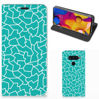 LG V40 Thinq | Bookcase | Cracks Blue