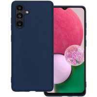 Basey Samsung Galaxy A13 5G Hoesje Siliconen Hoes Case Cover - Donkerblauw - thumbnail