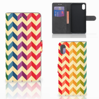 Apple iPhone Xs Max Telefoon Hoesje Zigzag Multi Color