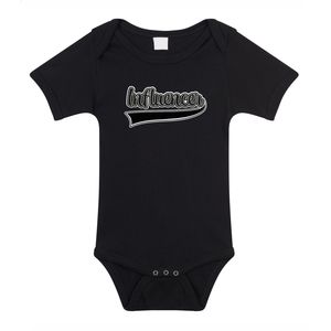 Bellatio Decorations baby rompertje - Influencer - zwart - cadeau romper - kraamcadeau 92 (18-24 maanden)  -