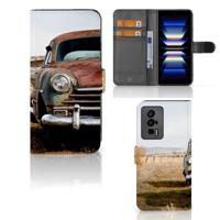 Xiaomi Poco F5 Pro | Telefoonhoesje met foto | Vintage Auto | Portemonnee hoesje