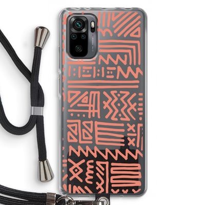 Marrakech Pink: Xiaomi Redmi Note 10 Pro Transparant Hoesje met koord