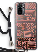 Marrakech Pink: Xiaomi Redmi Note 10 Pro Transparant Hoesje met koord