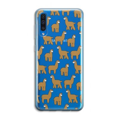 Alpacas: Samsung Galaxy A50 Transparant Hoesje