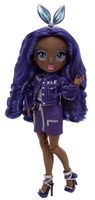 Rainbow High Krystal Bailey – indigo (donkerblauw-paarse) modepop met 2 complete mix & match-outfits en accessoires - thumbnail