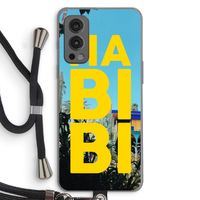 Habibi Majorelle : OnePlus Nord 2 5G Transparant Hoesje met koord