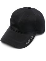 Mugler casquette à plaque logo - Noir