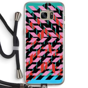 Skew Blush 2: Samsung Galaxy S7 Edge Transparant Hoesje met koord