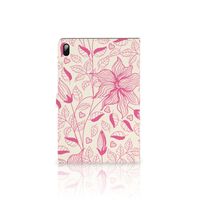 Samsung Galaxy Tab S7 FE | S7+ | S8+ Tablet Cover Pink Flowers - thumbnail