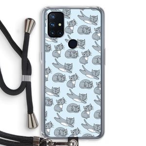 Poezen: OnePlus Nord N10 5G Transparant Hoesje met koord