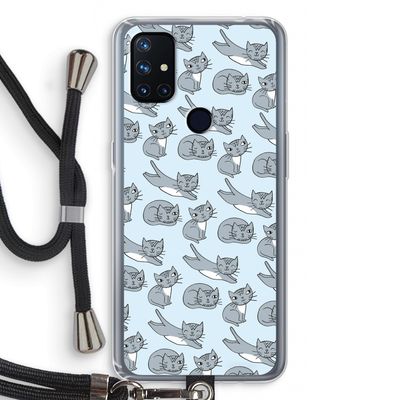 Poezen: OnePlus Nord N10 5G Transparant Hoesje met koord