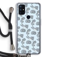 Poezen: OnePlus Nord N10 5G Transparant Hoesje met koord