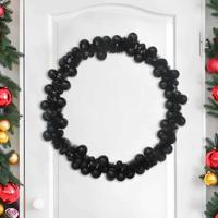 Kerstbal Guirlande Zwart 186 cm Polystyreen