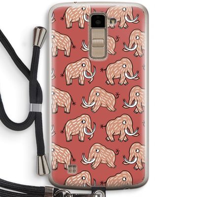 Mammoet: LG K10 (2016) Transparant Hoesje met koord
