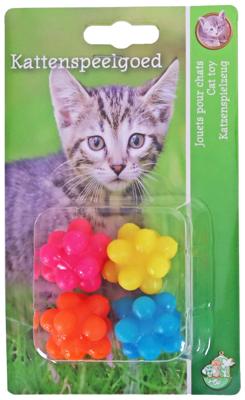 Katten-speelgoed bubbel bounce bal pak a 4st - Gebr de boon