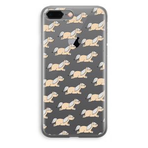 Ponys: iPhone 8 Plus Transparant Hoesje