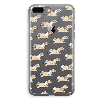 Ponys: iPhone 8 Plus Transparant Hoesje
