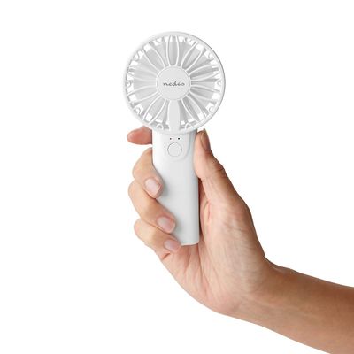 Nedis Hand Ventilator | 60 mm | 2 Snelheden | Wit | 1 stuk - FNHH1WT FNHH1WT