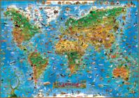 Kinderwereldkaart Animals of the World kids | 137 x 100 cm | Dino's Maps Kinderwereldkaart Animals of the World kids | 137 x 100 cm | Dino's Maps