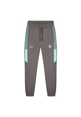 Malelions Sport Transfer Trackpants MS1-AW23-17-205 Grijs / Mint Groen maat