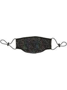 Mostly Heard Rarely Seen masque à motif abstrait - Noir