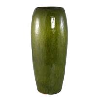 Tamica donkergroene keramische pot L