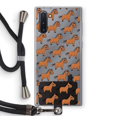 Pony: Samsung Galaxy Note 10 Transparant Hoesje met koord