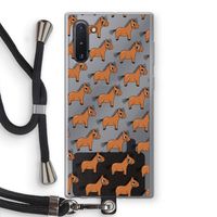 Pony: Samsung Galaxy Note 10 Transparant Hoesje met koord