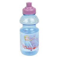 Disney Frozen drinkfles/drinkbeker/bidon met drinktuitje - blauw - kunststof - 350 ml - thumbnail