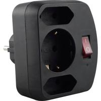 REV combi adapter, 2+1 fold netvoeding & inverter 3500 W Zwart - thumbnail