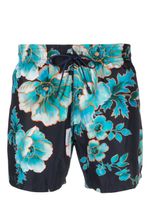 ETRO short de bain à fleurs - Bleu - thumbnail